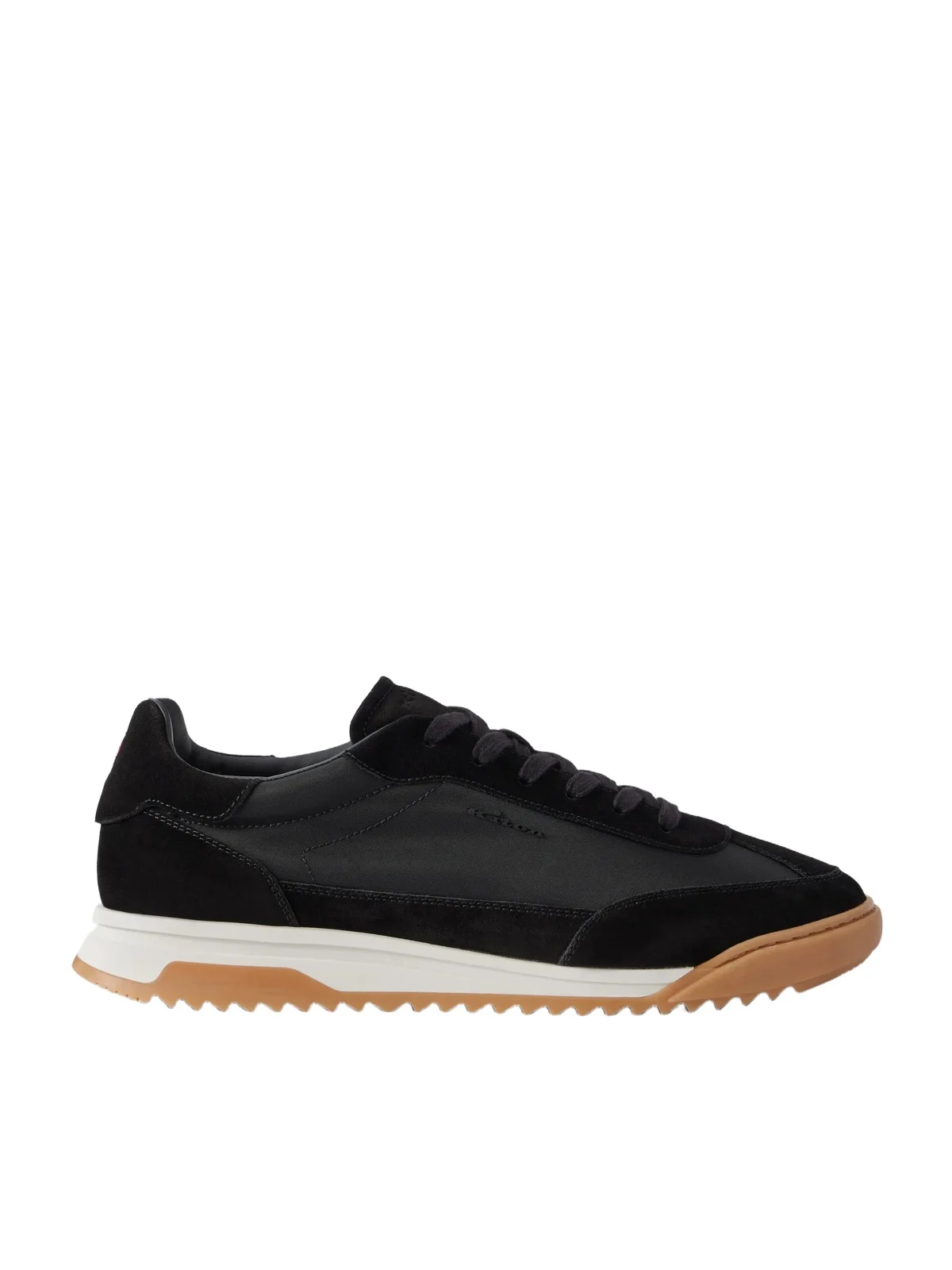 Kiton Logo-Embroidered Suede-Trimmed Stretch-Knit Sneakers - Men