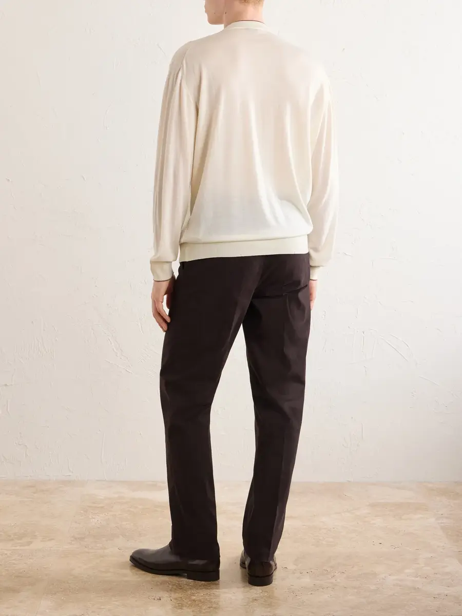 Kiton Merino Wool Sweater - Men | Thumbnail 4 Kiton Merino Wool Sweater - Men | Thumbnail 4