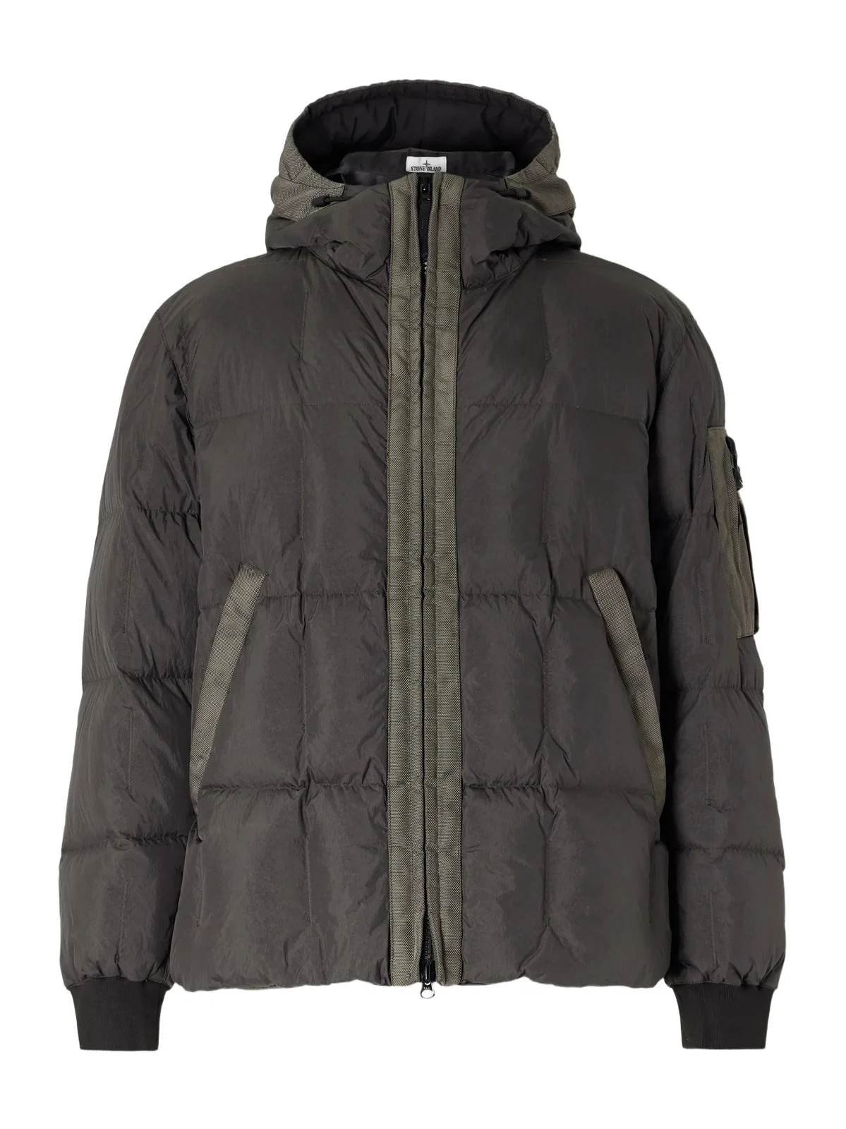 Padded Quilted Garment-Dyed Crinkle Reps NY Shell Down Jacket - Men