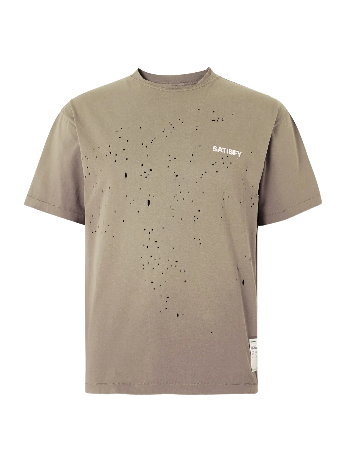 Logo-Print Distressed MothTech™ Organic Cotton-Jersey T-Shirt - Men Logo-Print Distressed MothTech™ Organic Cotton-Jersey T-Shirt - Men