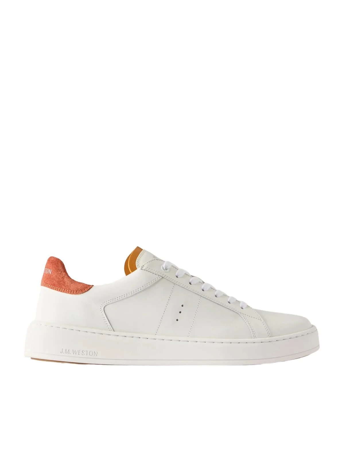 On Time Suede-Trimmed Leather Sneakers - Men On Time Suede-Trimmed Leather Sneakers - Men