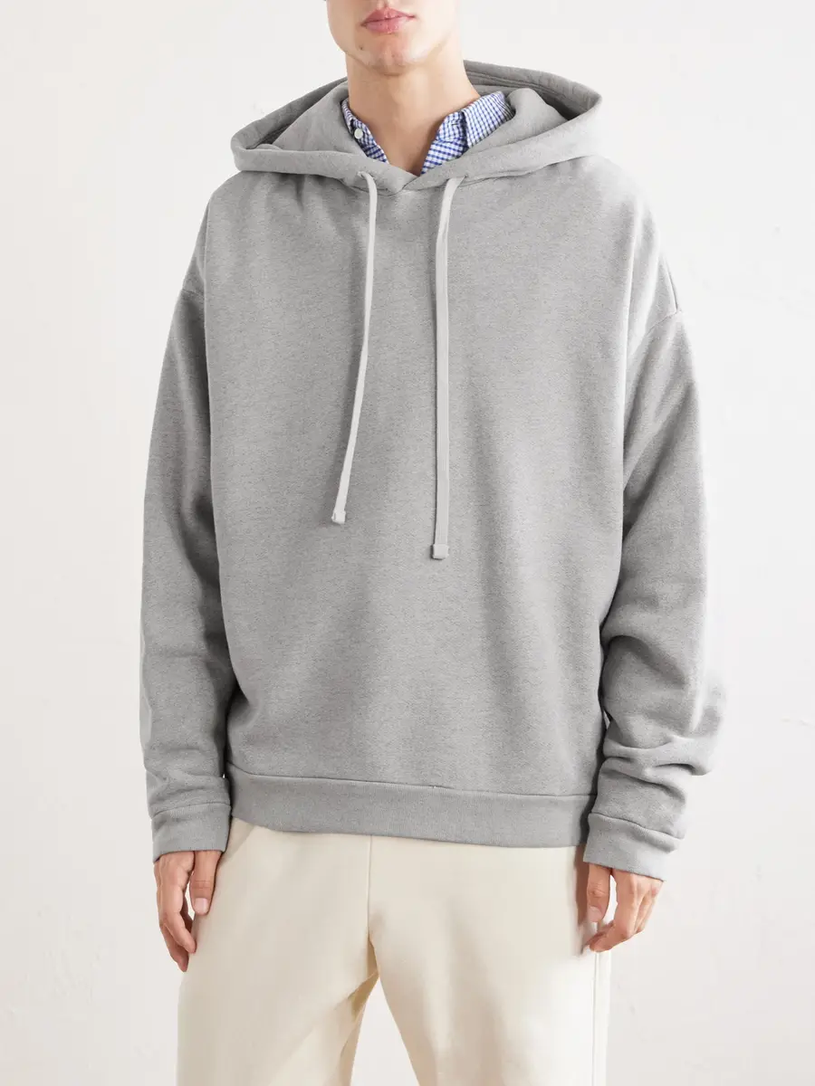 AGOLDE Salford Cotton-Blend Jersey Hoodie - Men | Thumbnail 3