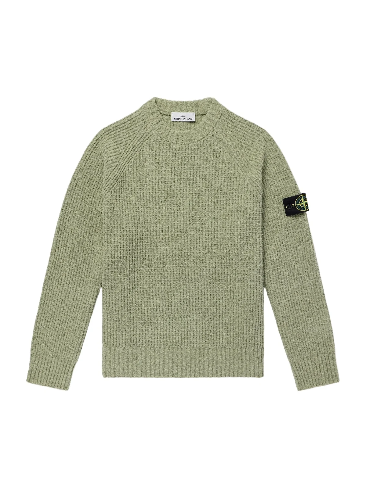 Stone Island Ribbed Cotton-Bouclé Sweater - Men