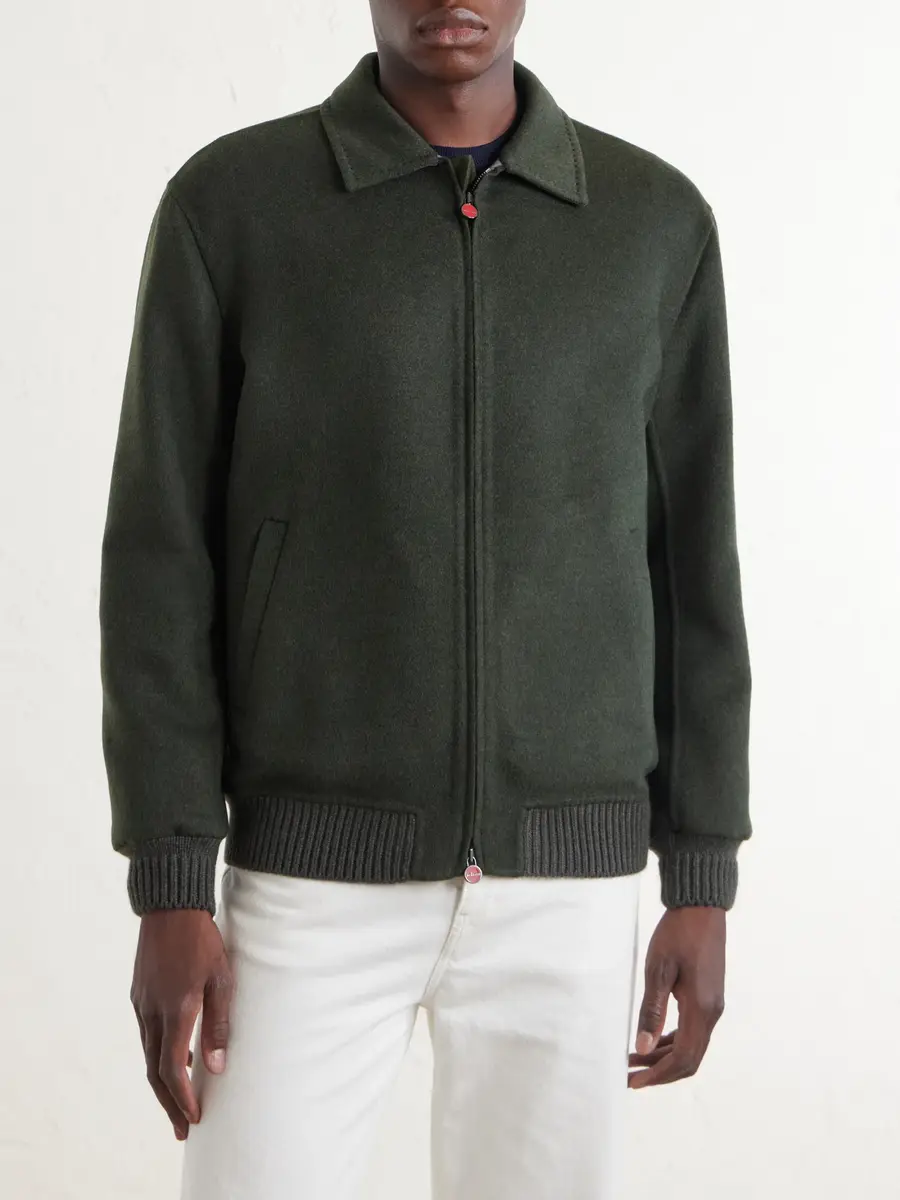 Kiton Brushed Wool and Cashmere-Blend Blouson Jacket - Men | Thumbnail 3 Kiton Brushed Wool and Cashmere-Blend Blouson Jacket - Men | Thumbnail 3