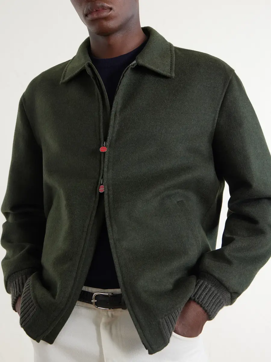 Kiton Brushed Wool and Cashmere-Blend Blouson Jacket - Men | Thumbnail 5 Kiton Brushed Wool and Cashmere-Blend Blouson Jacket - Men | Thumbnail 5