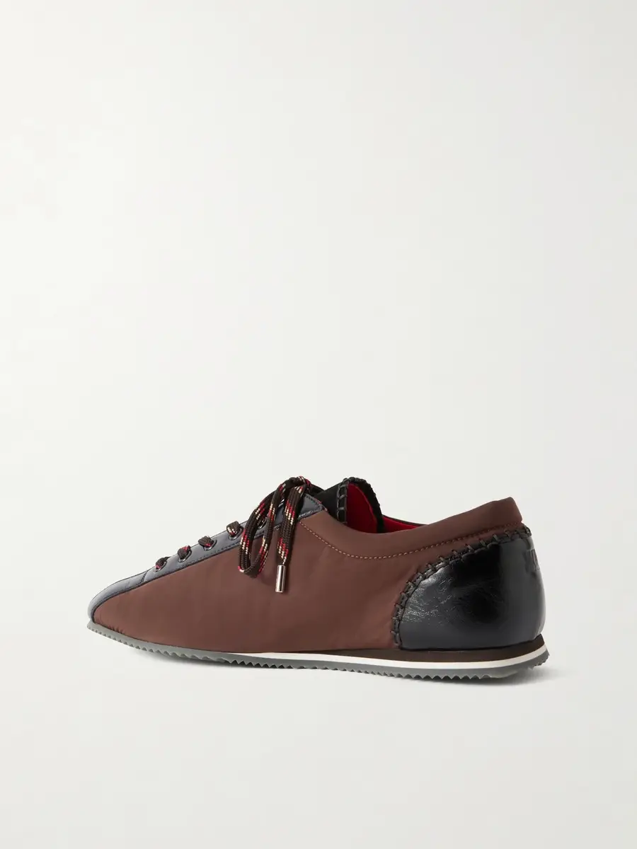 Wales Bonner Paris Trainer Leather-trimmed Shell Sneakers - Men | Thumbnail 4 Wales Bonner Paris Trainer Leather-trimmed Shell Sneakers - Men | Thumbnail 4