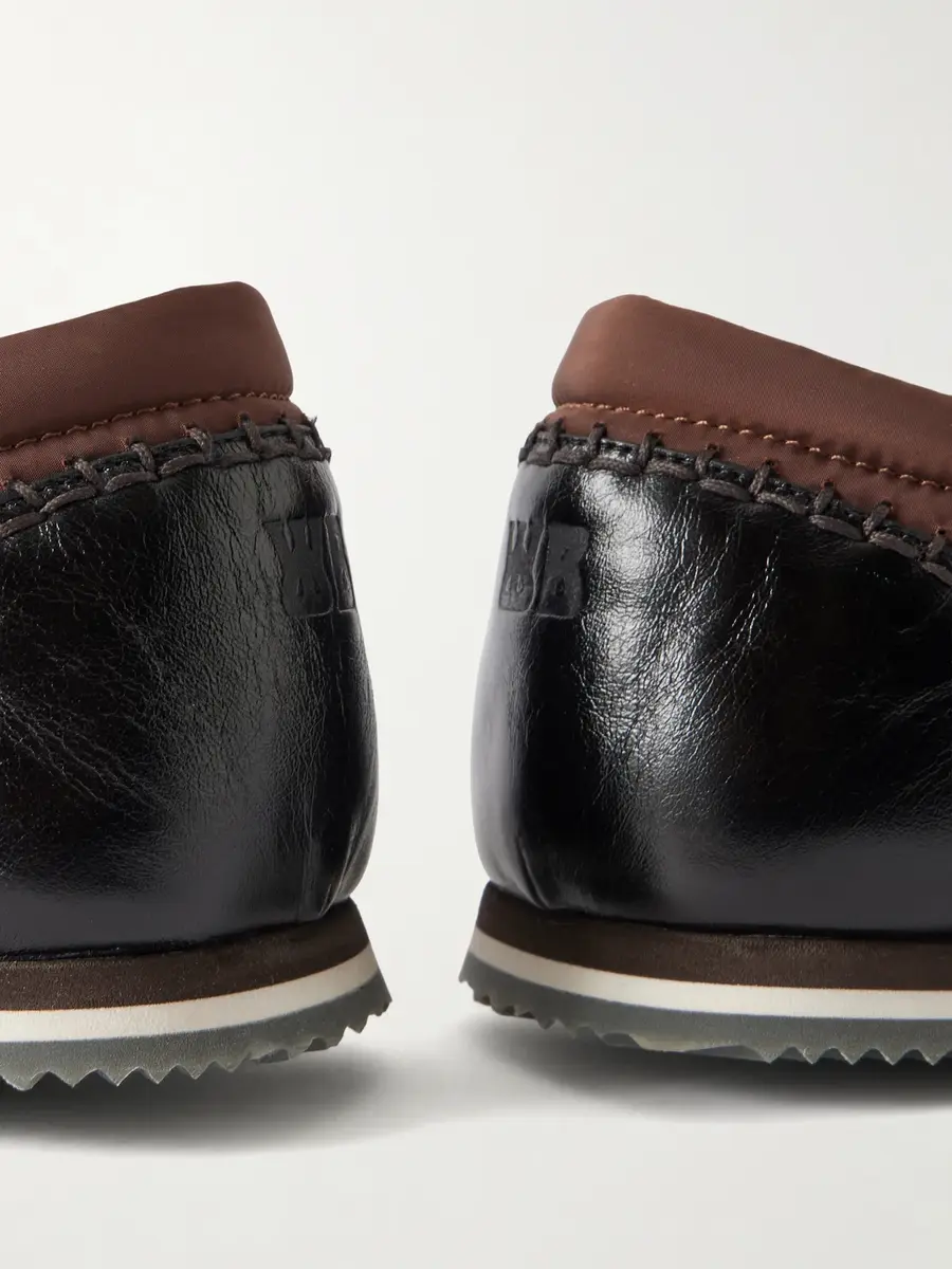 Wales Bonner Paris Trainer Leather-trimmed Shell Sneakers - Men | Thumbnail 5 Wales Bonner Paris Trainer Leather-trimmed Shell Sneakers - Men | Thumbnail 5