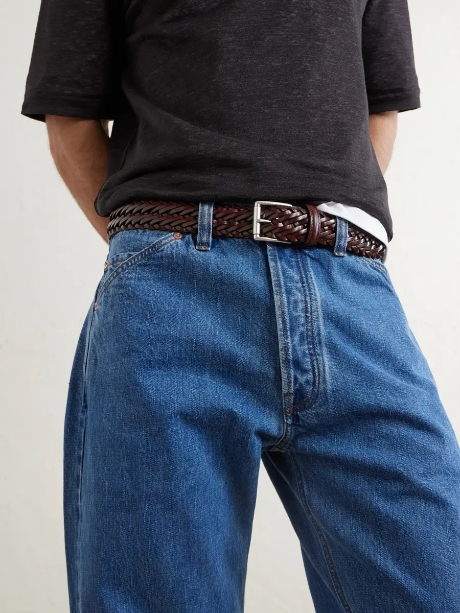 Anderson's 3.5cm Woven Leather Belt - Men | Thumbnail 2