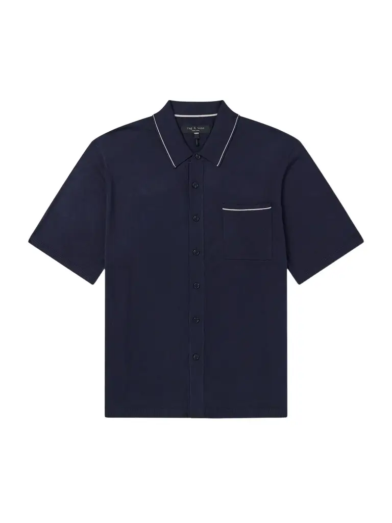 rag & bone Conrad Cotton and Silk-Blend Polo Shirt - Men