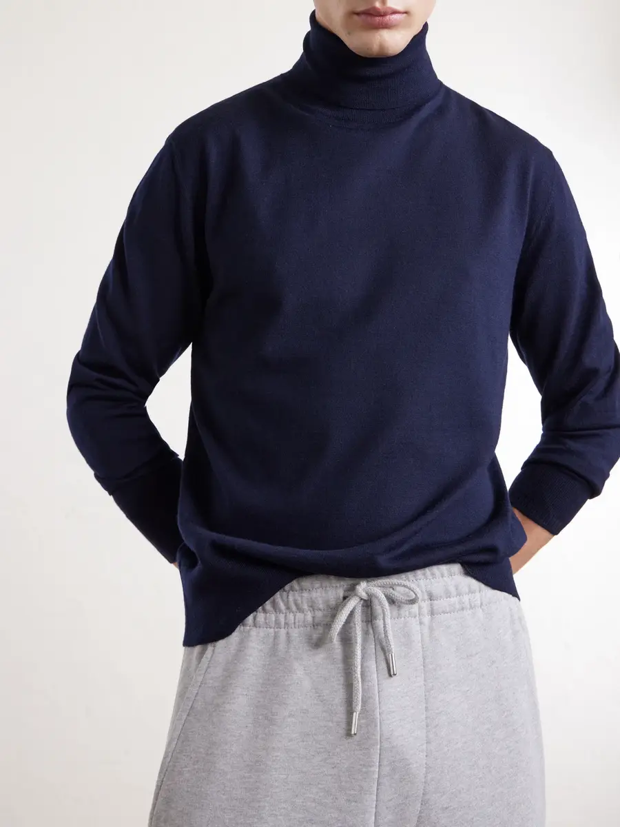 Dries Van Noten Merino Wool Rollneck Sweater - Men | Thumbnail 5 Dries Van Noten Merino Wool Rollneck Sweater - Men | Thumbnail 5