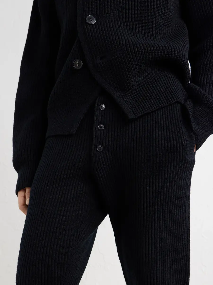 Dries Van Noten Meru Tapered Ribbed Wool Sweatpants - Men | Thumbnail 5 Dries Van Noten Meru Tapered Ribbed Wool Sweatpants - Men | Thumbnail 5