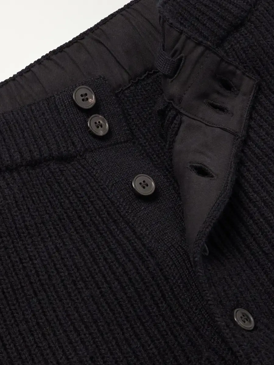 Dries Van Noten Meru Tapered Ribbed Wool Sweatpants - Men | Thumbnail 6 Dries Van Noten Meru Tapered Ribbed Wool Sweatpants - Men | Thumbnail 6