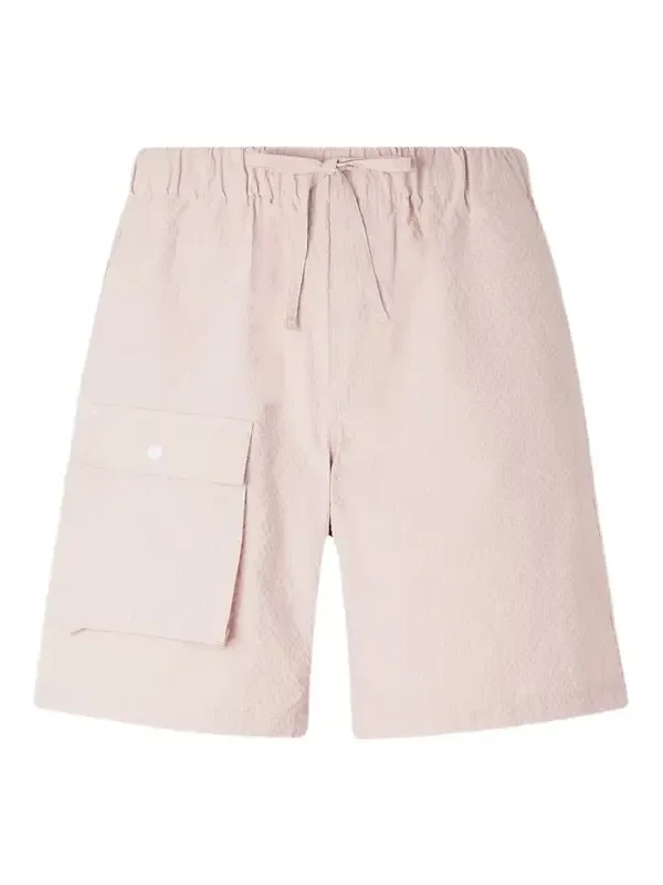 Straight-Leg Seersucker Shorts - Men Straight-Leg Seersucker Shorts - Men