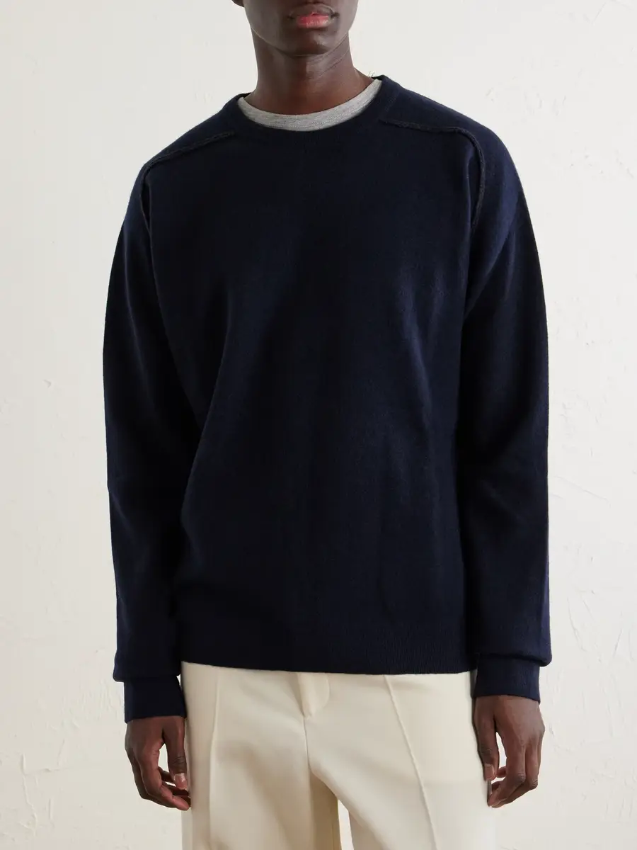 Maison Margiela Knitted Wool Sweater - Men | Thumbnail 3 Maison Margiela Knitted Wool Sweater - Men | Thumbnail 3