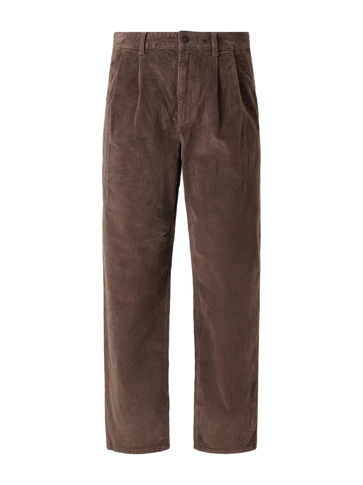 Wide-Leg Pleated Cotton-Blend Corduroy Trousers - Men