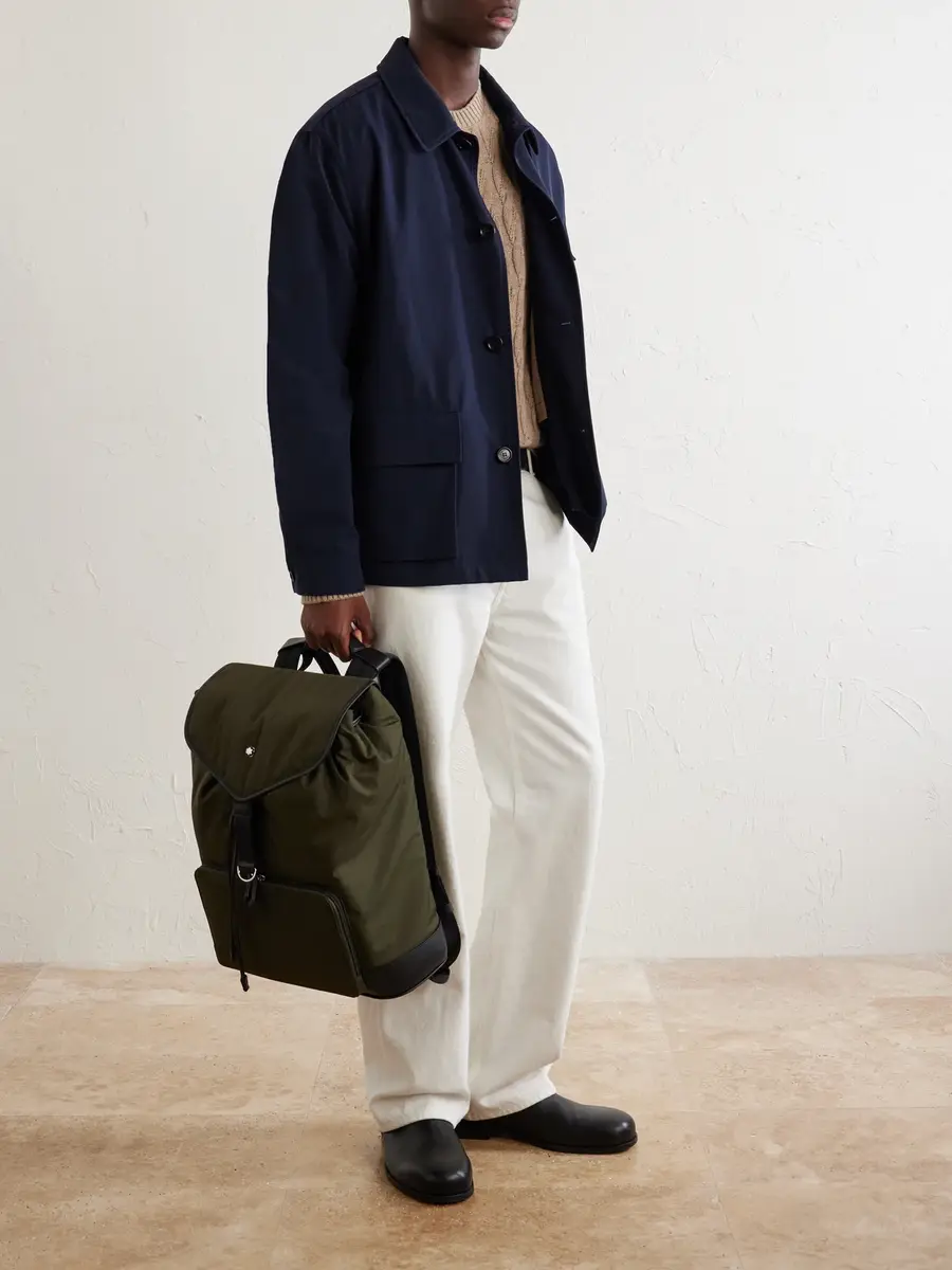 Montblanc Panorama Leather-Trimmed Shell Backpack - Men | Thumbnail 2 Montblanc Panorama Leather-Trimmed Shell Backpack - Men | Thumbnail 2
