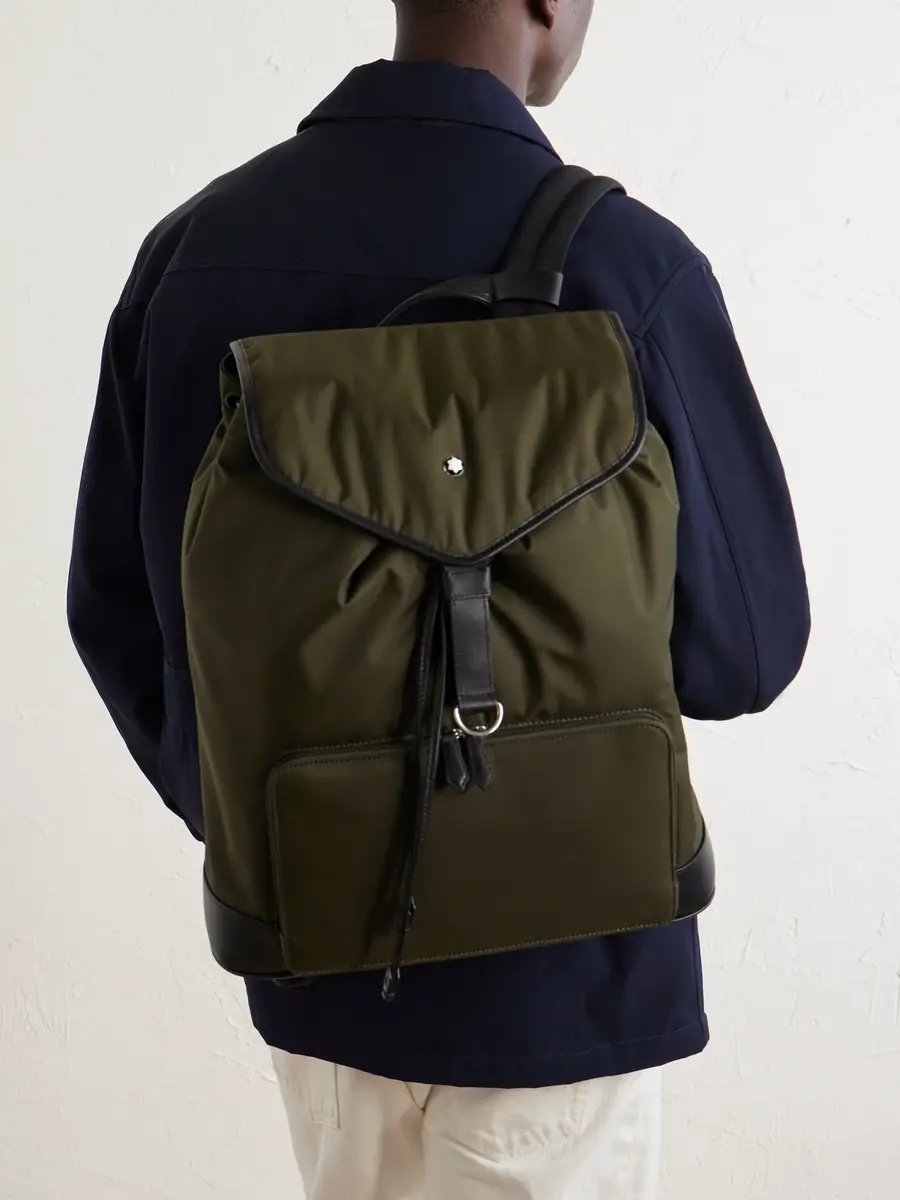 Montblanc Panorama Leather-Trimmed Shell Backpack - Men | Thumbnail 3 Montblanc Panorama Leather-Trimmed Shell Backpack - Men | Thumbnail 3