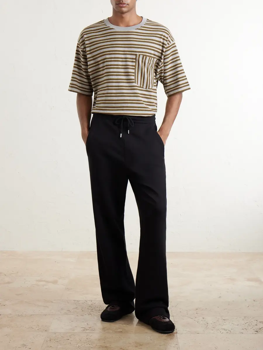 Dries Van Noten Striped Cotton-Jersey T-Shirt - Men | Thumbnail 2