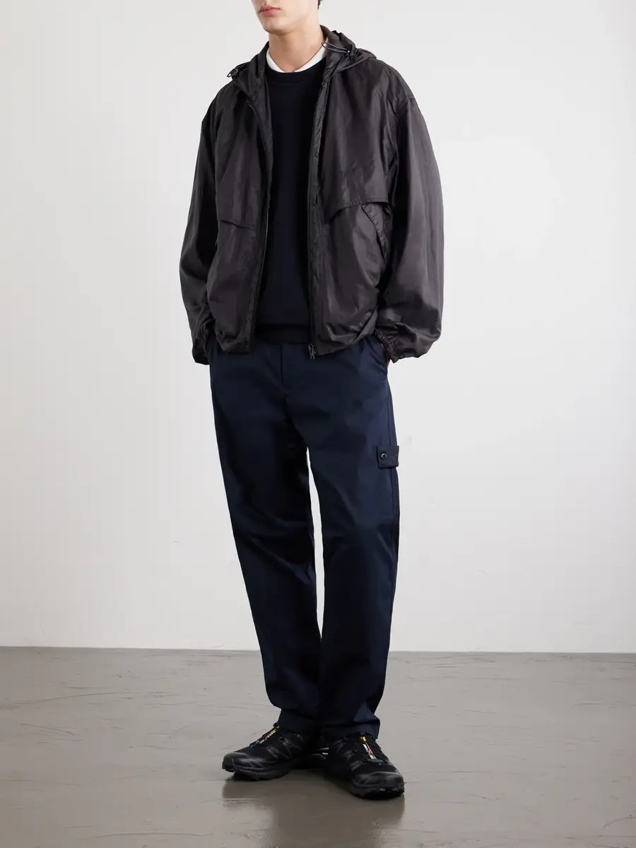 Stone Island GHOST Straight-Leg Cotton-Canvas Trousers - Men | Thumbnail 2 Stone Island GHOST Straight-Leg Cotton-Canvas Trousers - Men | Thumbnail 2