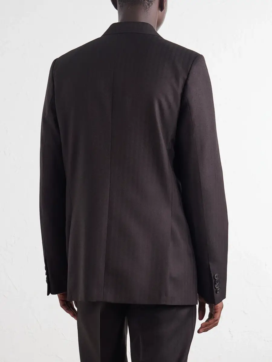 Dries Van Noten Double-Breasted Herringbone Wool Blazer - Men | Thumbnail 4 Dries Van Noten Double-Breasted Herringbone Wool Blazer - Men | Thumbnail 4