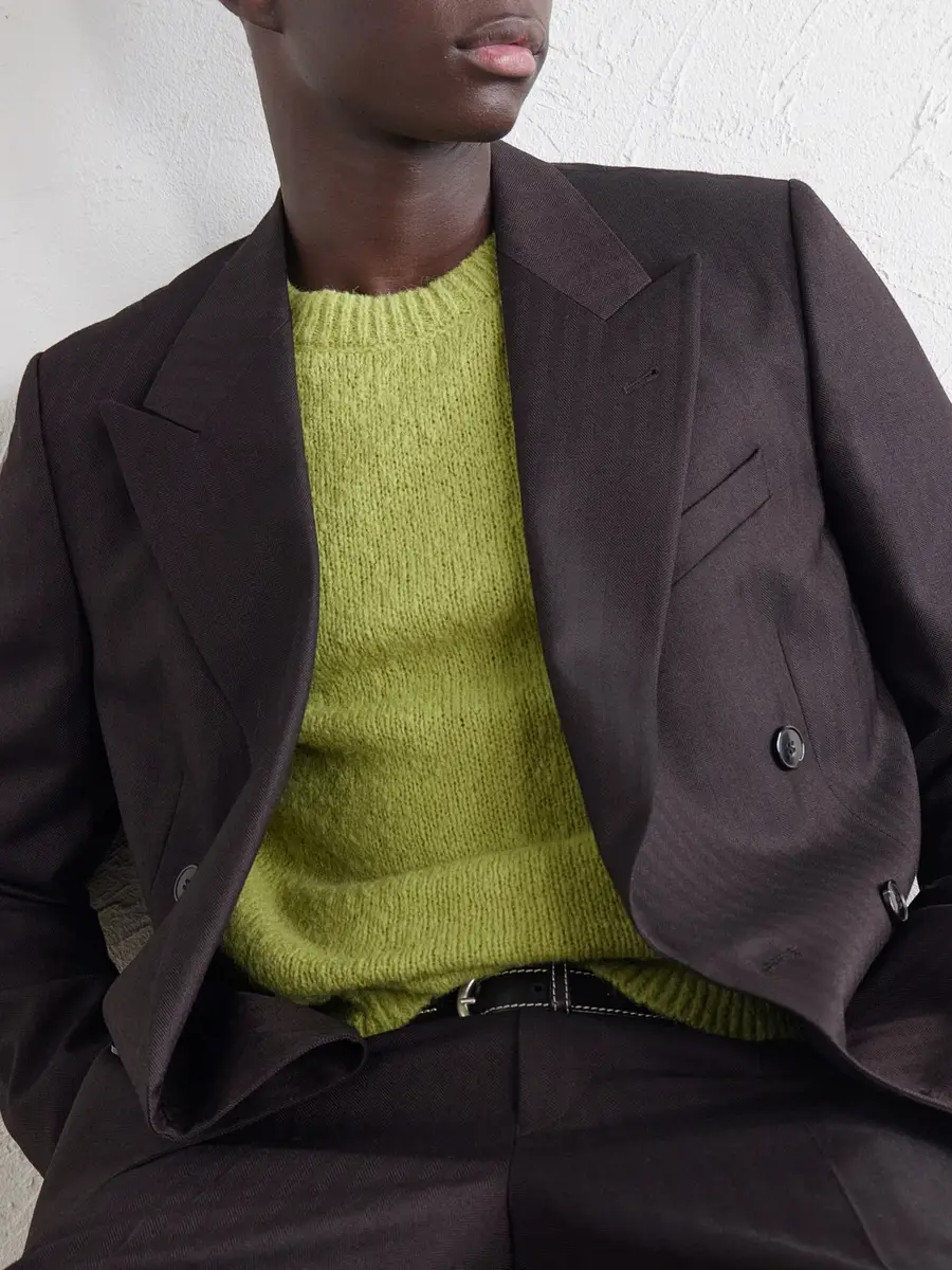 Dries Van Noten Double-Breasted Herringbone Wool Blazer - Men | Thumbnail 5 Dries Van Noten Double-Breasted Herringbone Wool Blazer - Men | Thumbnail 5
