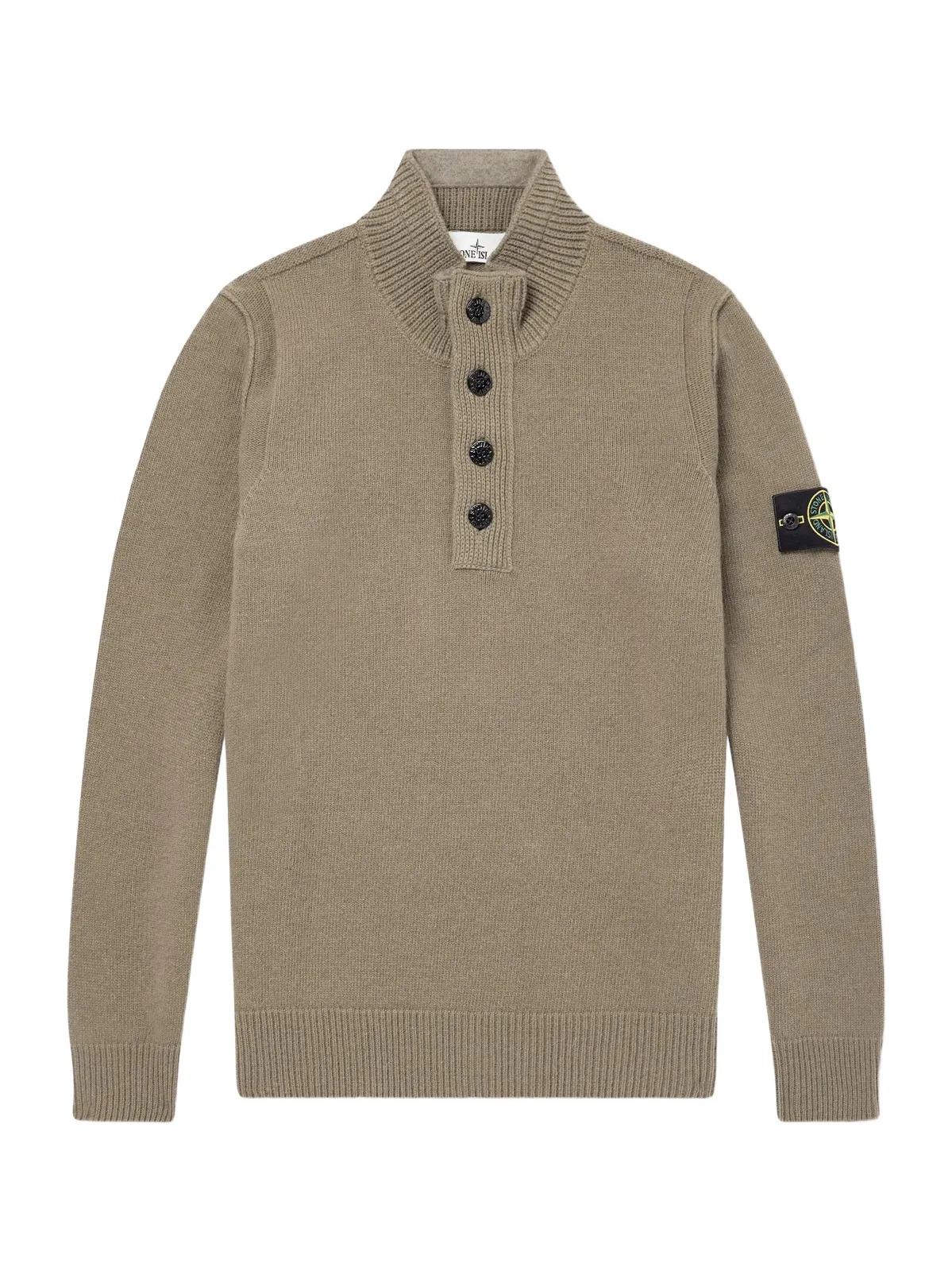 Virgin Wool-Blend Polo Sweater - Men Virgin Wool-Blend Polo Sweater - Men