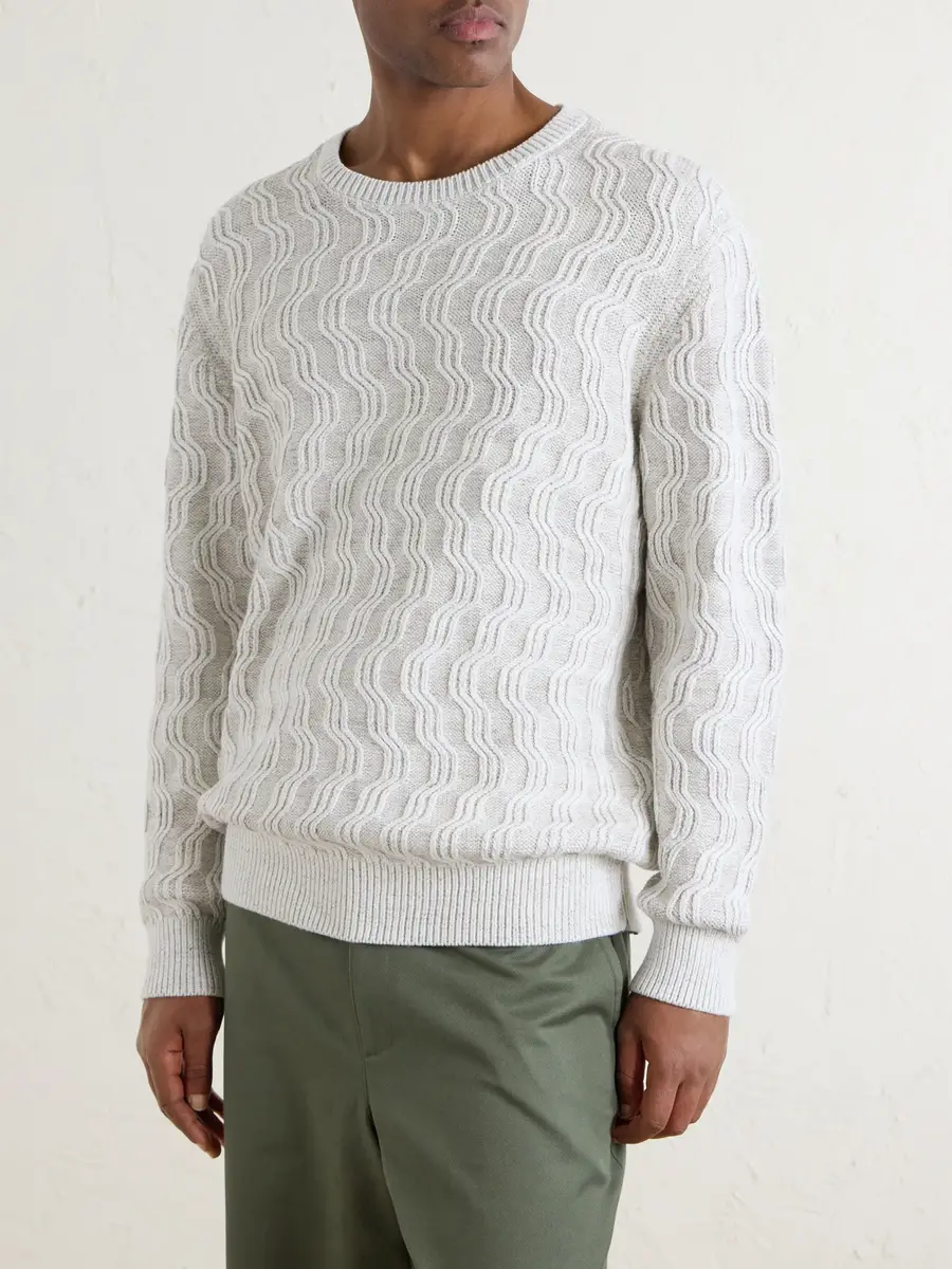 Aimé Leon Dore Cable-Knit Cotton-Blend Sweater - Men | Thumbnail 3