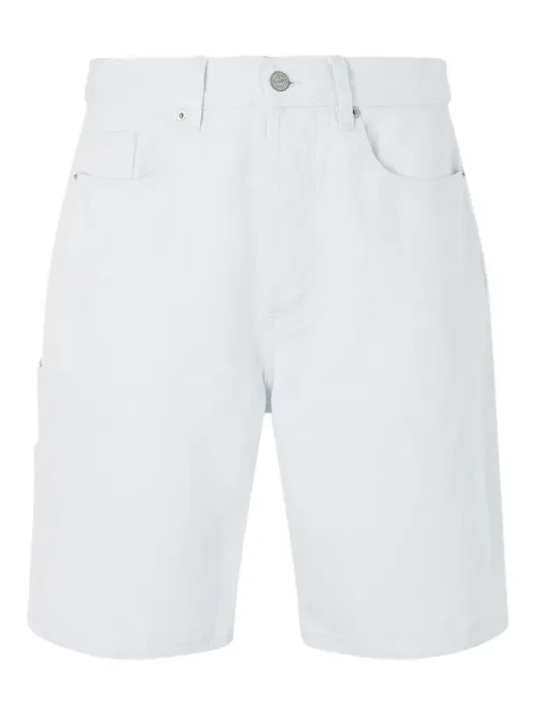 Straight-Leg Denim Shorts - Men Straight-Leg Denim Shorts - Men