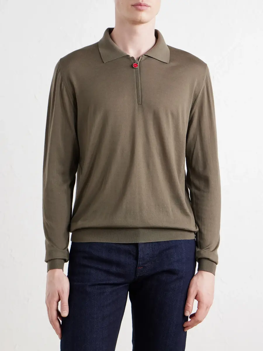 Kiton Wool Half-Zip Sweater - Men | Thumbnail 3 Kiton Wool Half-Zip Sweater - Men | Thumbnail 3