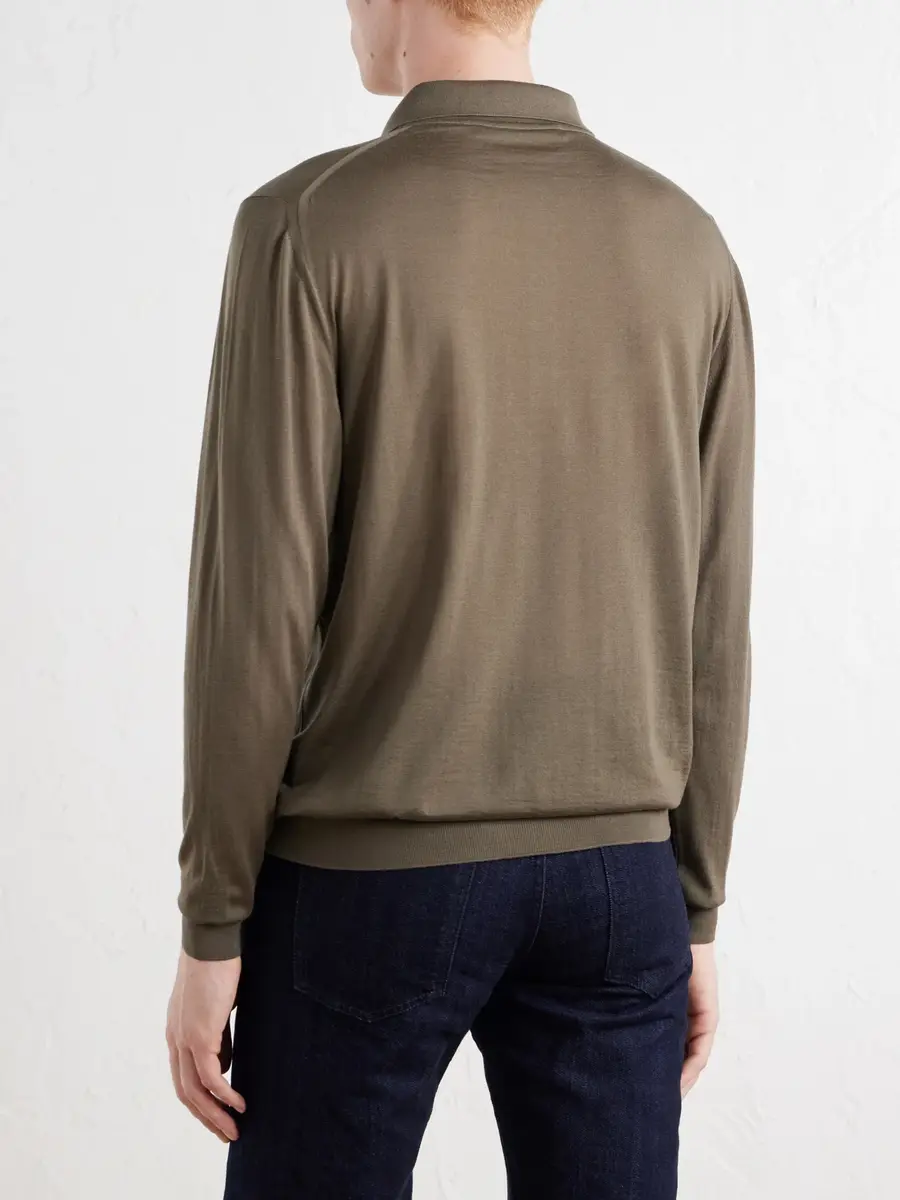 Kiton Wool Half-Zip Sweater - Men | Thumbnail 4 Kiton Wool Half-Zip Sweater - Men | Thumbnail 4