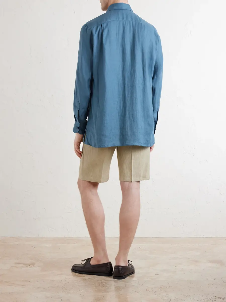 Kiton Linen Shirt - Men | Thumbnail 4