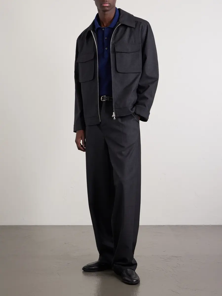 De Bonne Facture Grandad Straight-Leg Wool Trousers - Men | Thumbnail 2