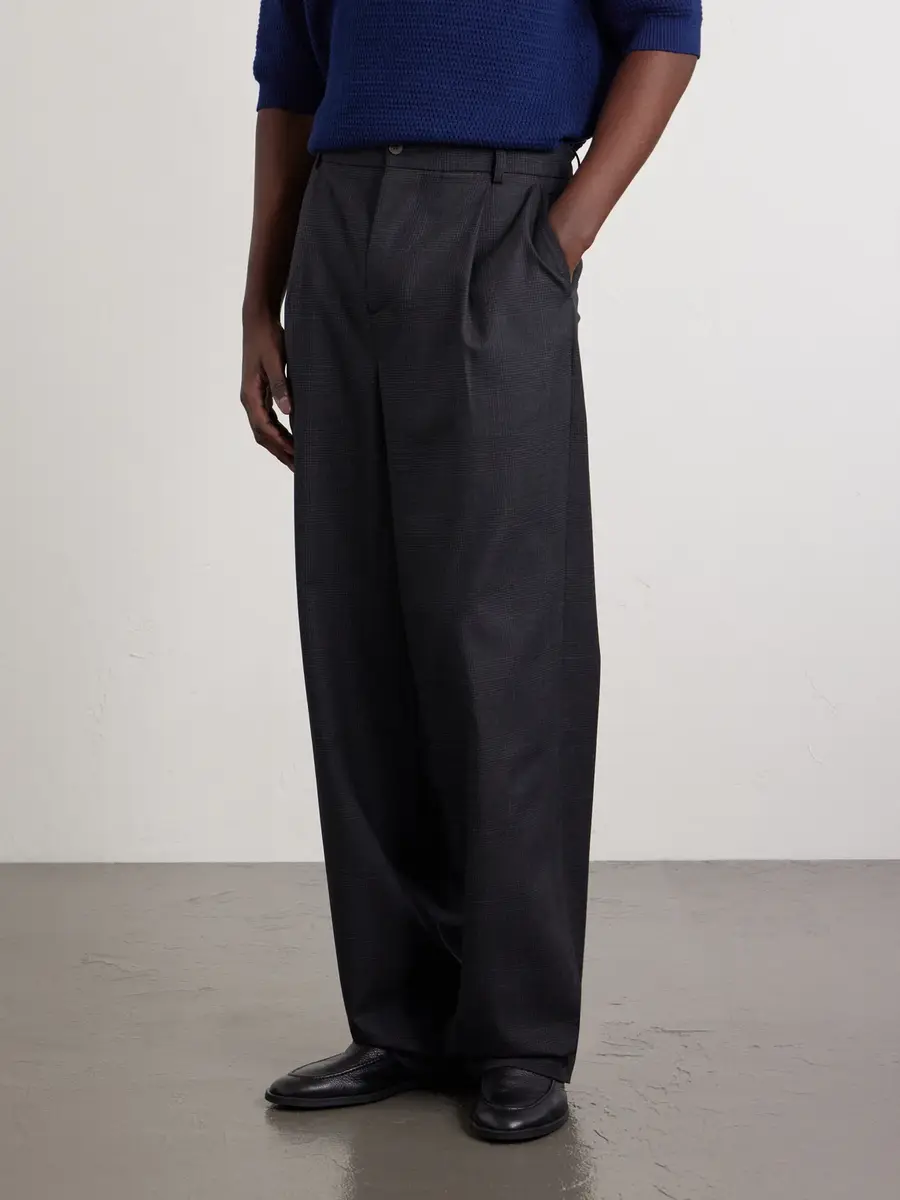 De Bonne Facture Grandad Straight-Leg Wool Trousers - Men | Thumbnail 3