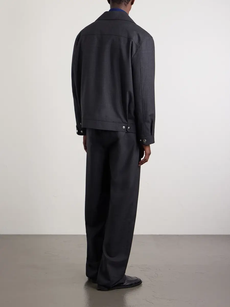 De Bonne Facture Grandad Straight-Leg Wool Trousers - Men | Thumbnail 4