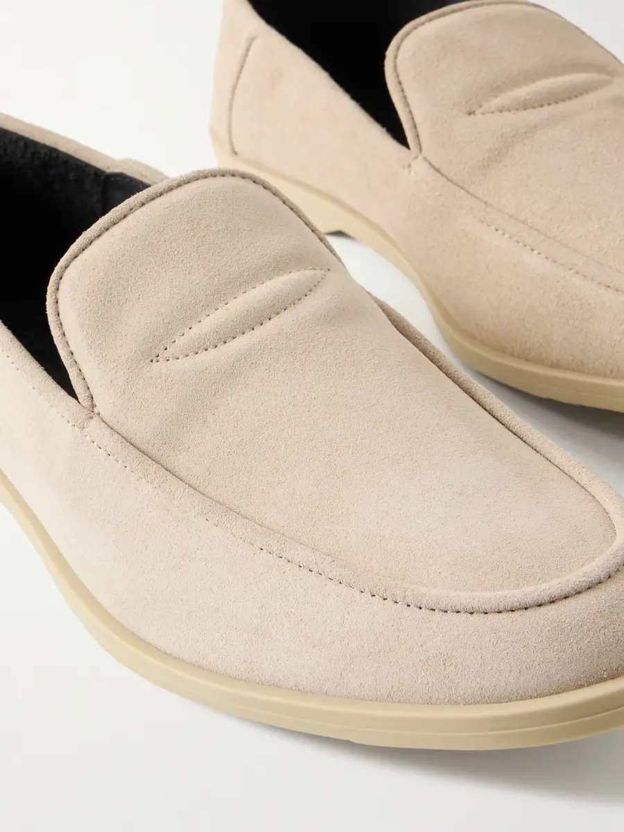 George Cleverley Mayfair II Collapsible-Heel Suede Loafers - Men | Thumbnail 5