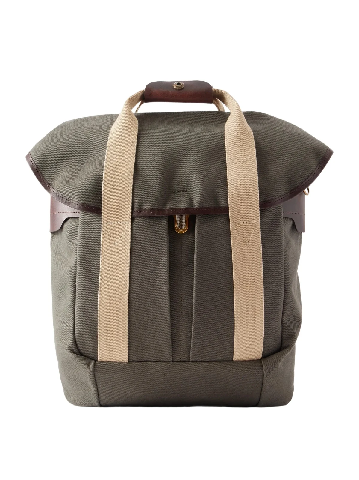 Chiloé Leather-Trimmed Waxed Cotton-Canvas Backpack - Men Chiloé Leather-Trimmed Waxed Cotton-Canvas Backpack - Men