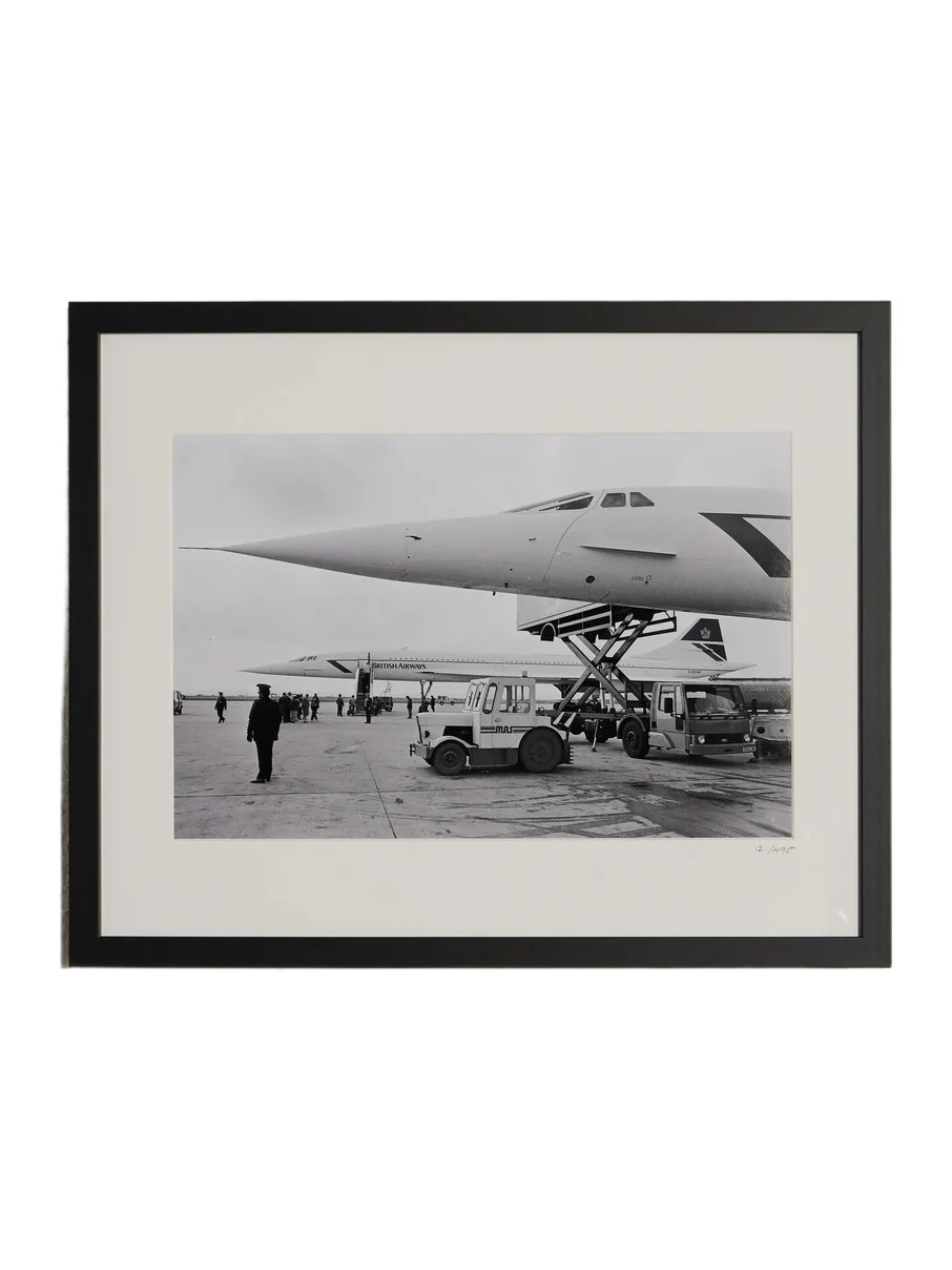 Sonic Editions Framed 1988 Concorde Line-Up Print, 50" x 40" - Men