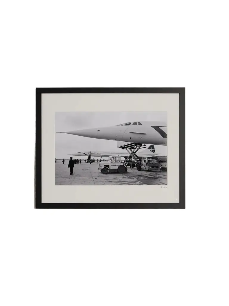 Sonic Editions Framed 1988 Concorde Line-Up Print, 50" x 40" - Men