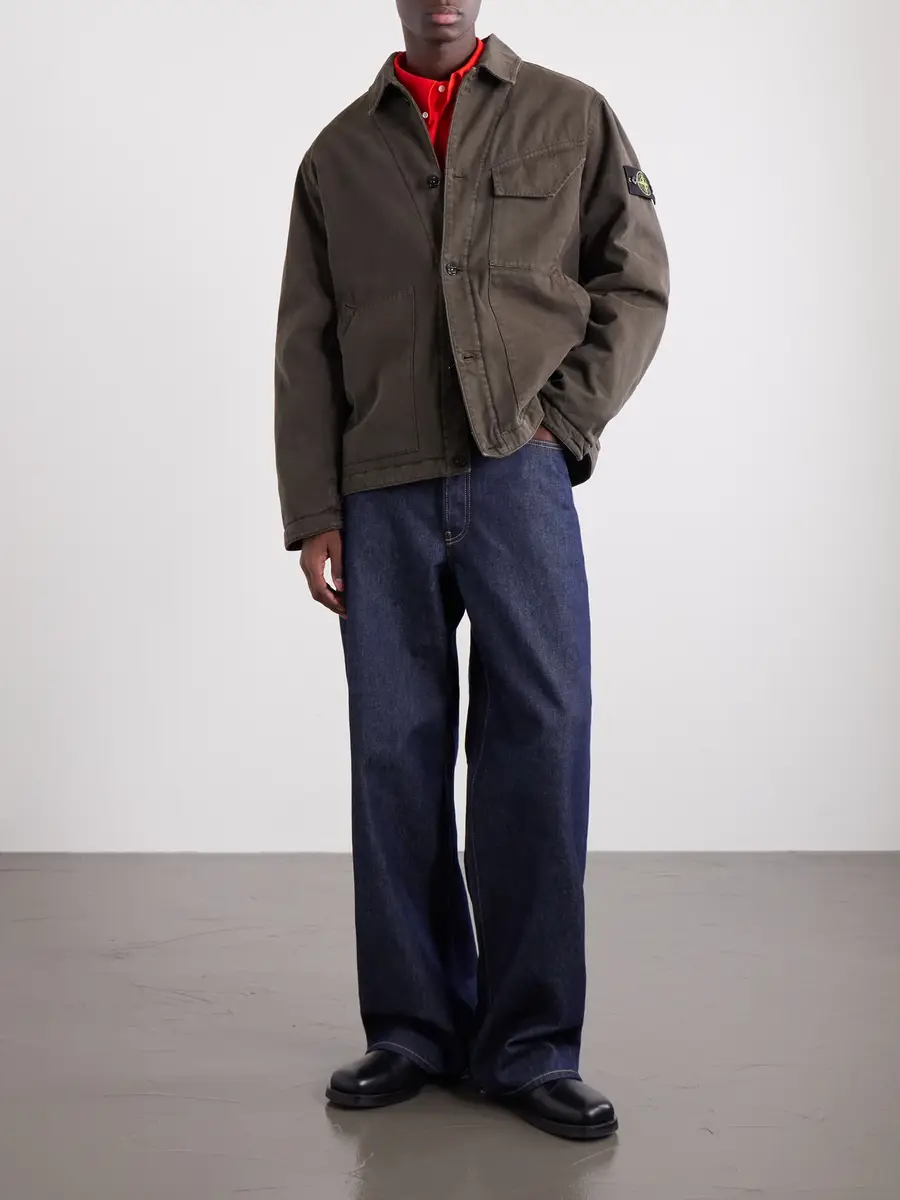 Stone Island Garment-Dyed Panama Cotton-Canvas Jacket - Men | Thumbnail 2 Stone Island Garment-Dyed Panama Cotton-Canvas Jacket - Men | Thumbnail 2