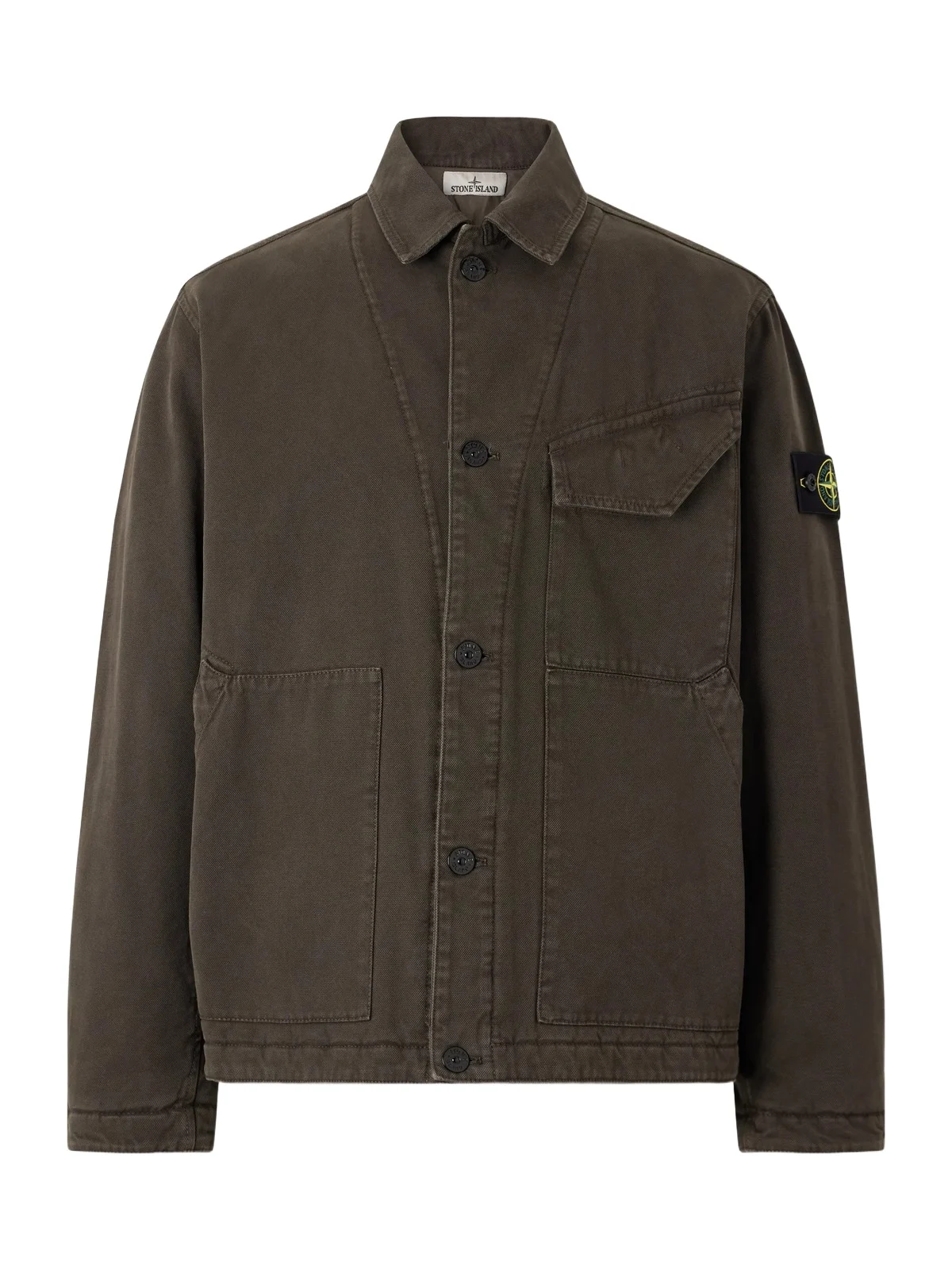 Stone Island Garment-Dyed Panama Cotton-Canvas Jacket - Men