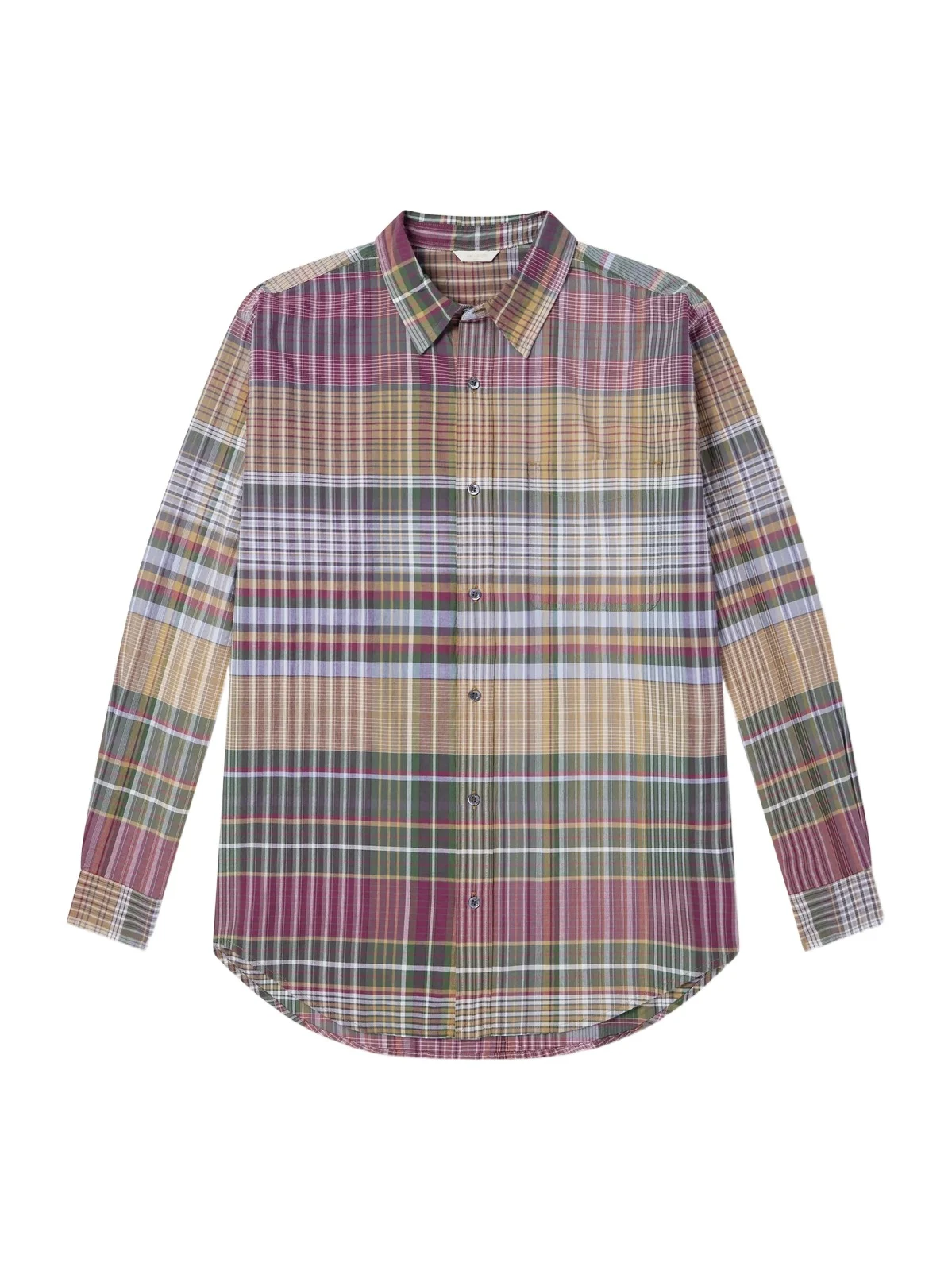 Checked Cotton Shirt - Men Checked Cotton Shirt - Men