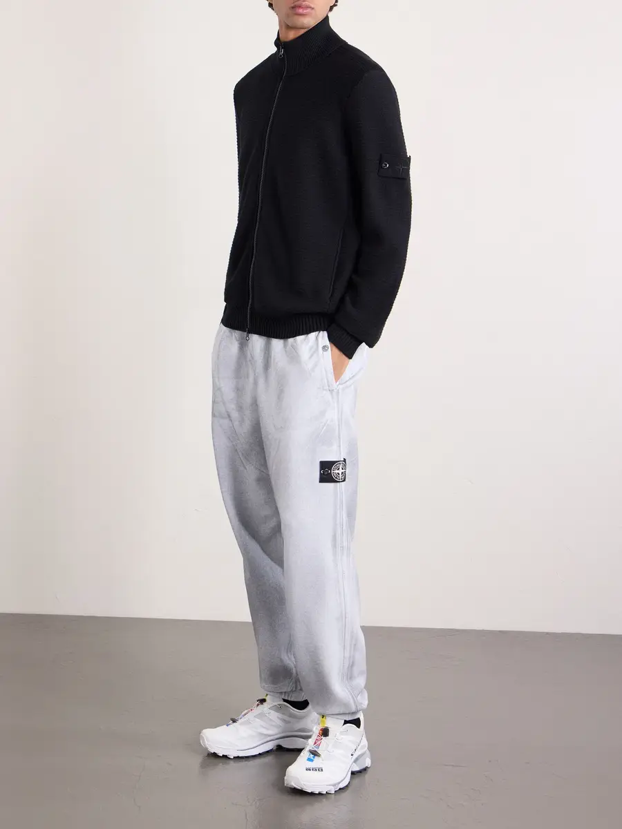 Stone Island GHOST Cotton and Cashmere-Blend Zip-Up Cardigan - Men | Thumbnail 2 Stone Island GHOST Cotton and Cashmere-Blend Zip-Up Cardigan - Men | Thumbnail 2