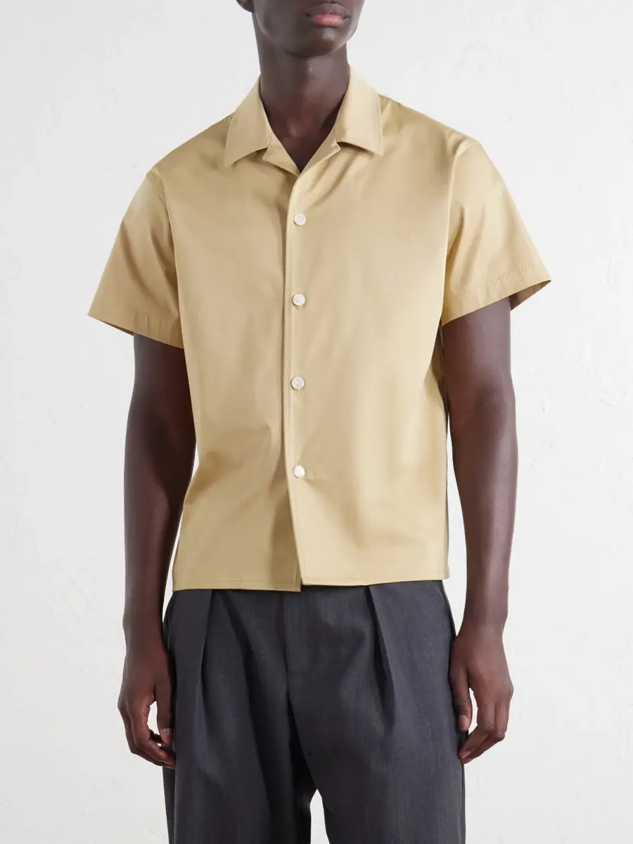 Second/Layer Avenue Camp-Collar Stretch-Cotton Poplin Shirt - Men | Thumbnail 3 Second/Layer Avenue Camp-Collar Stretch-Cotton Poplin Shirt - Men | Thumbnail 3