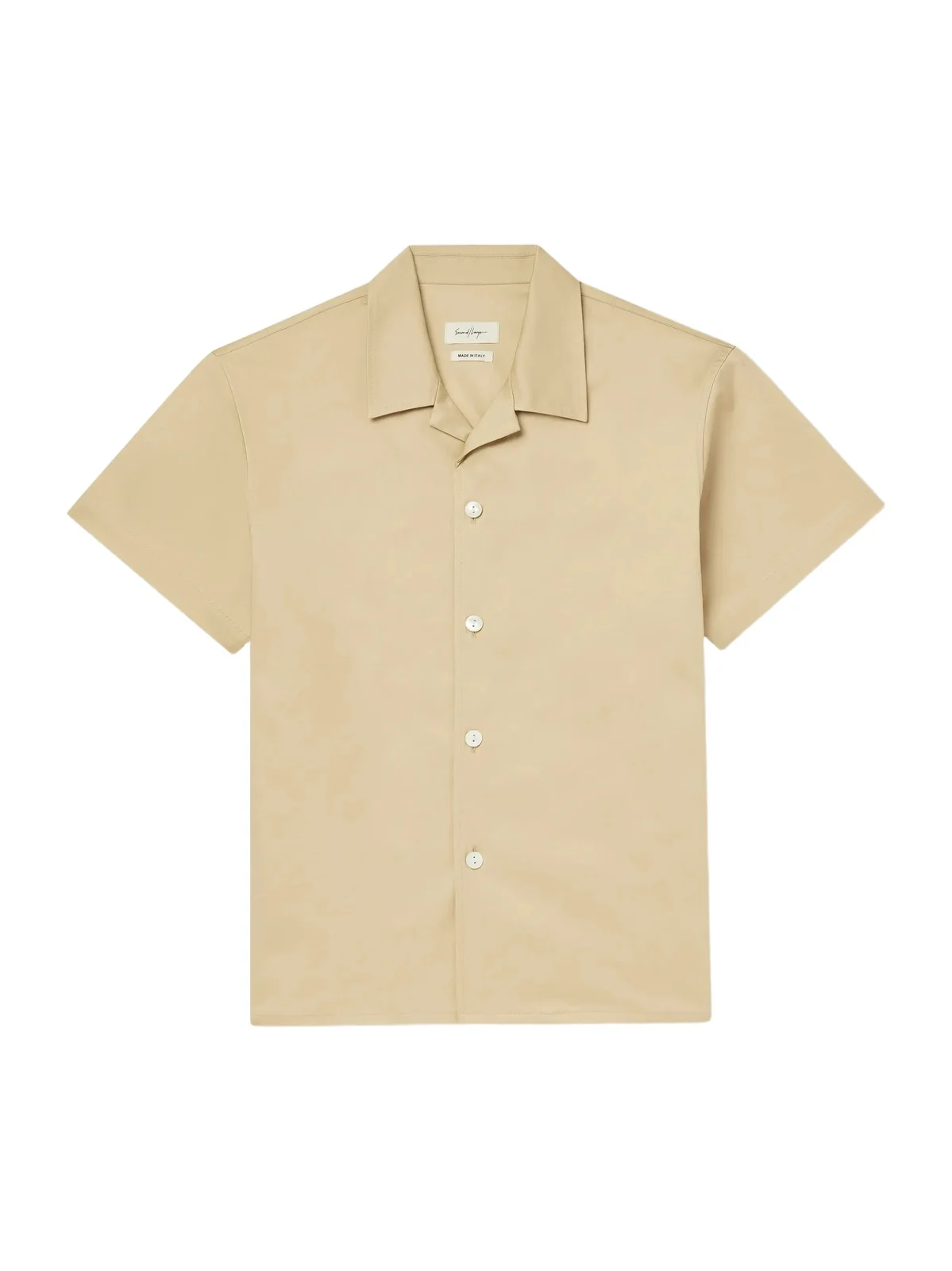 Second/Layer Avenue Camp-Collar Stretch-Cotton Poplin Shirt - Men