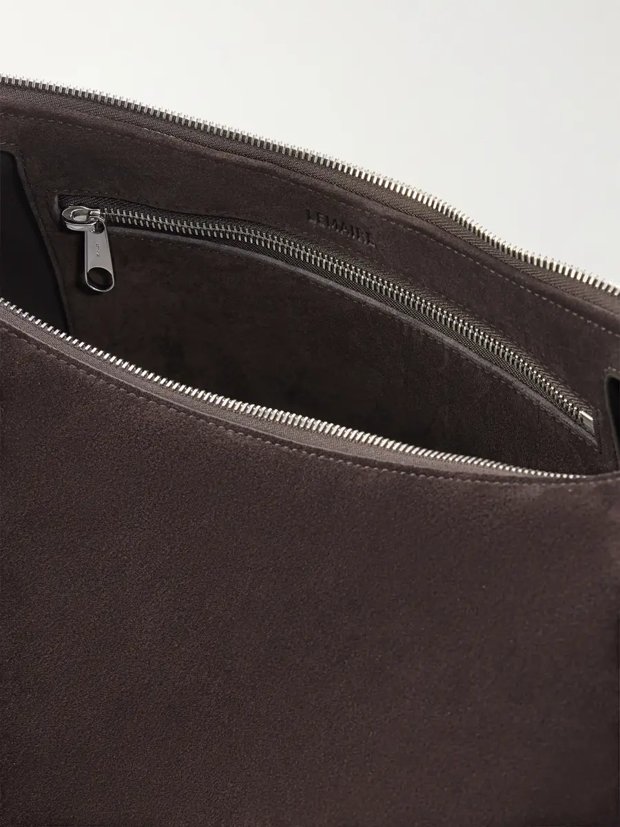 Lemaire Belted Suede Tote Bag - Men | Thumbnail 6 Lemaire Belted Suede Tote Bag - Men | Thumbnail 6