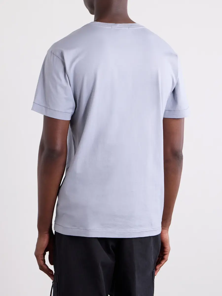 Stone Island Garment-Dyed Cotton-Jersey T-Shirt - Men | Thumbnail 4 Stone Island Garment-Dyed Cotton-Jersey T-Shirt - Men | Thumbnail 4