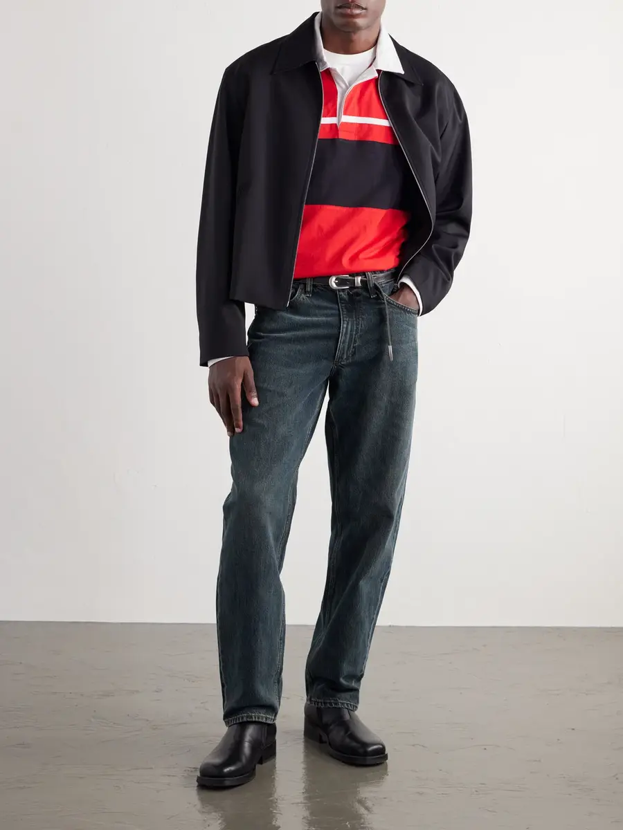 rag & bone Striped Cotton-Jersey Polo Shirt - Men | Thumbnail 2
