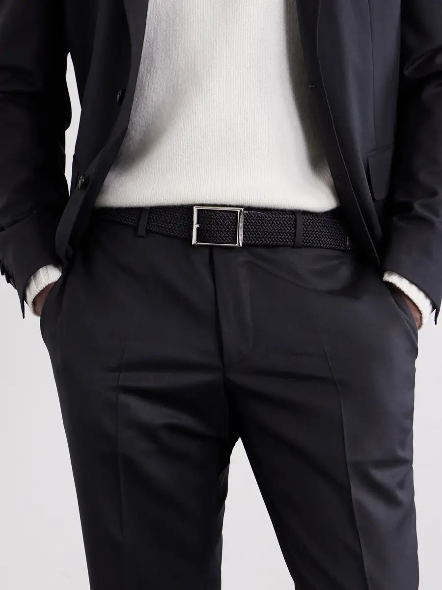 Berluti 3.8cm Leather-Trimmed Braided Belt - Men | Thumbnail 2
