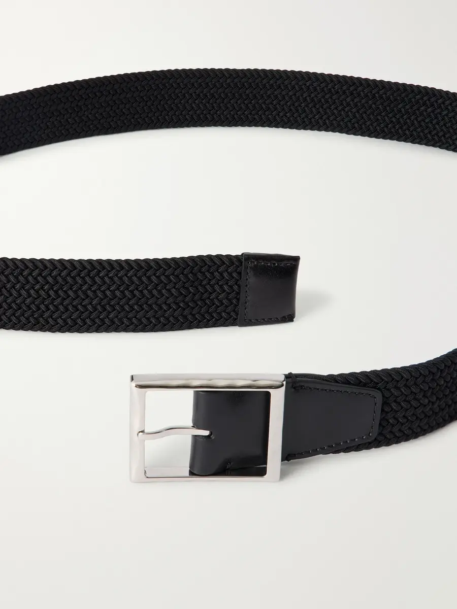 Berluti 3.8cm Leather-Trimmed Braided Belt - Men | Thumbnail 3