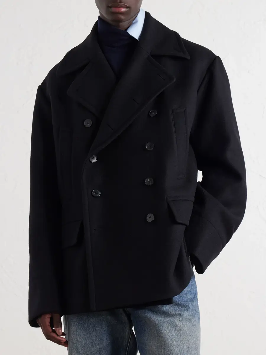 Dries Van Noten Double-Breasted Wool-Blend Coat - Men | Thumbnail 3 Dries Van Noten Double-Breasted Wool-Blend Coat - Men | Thumbnail 3